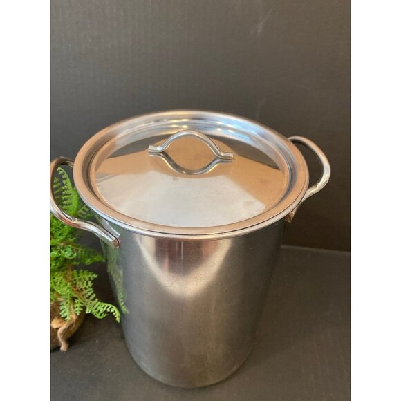 Vintage Cooks Club Stainless Steel Ice Bucket Wine Champagne Cooler - Picture 2 of 11